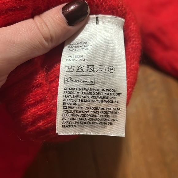 H&M Mohair Wool Blend Cowl Neck Sweater - Picture 3 of 3